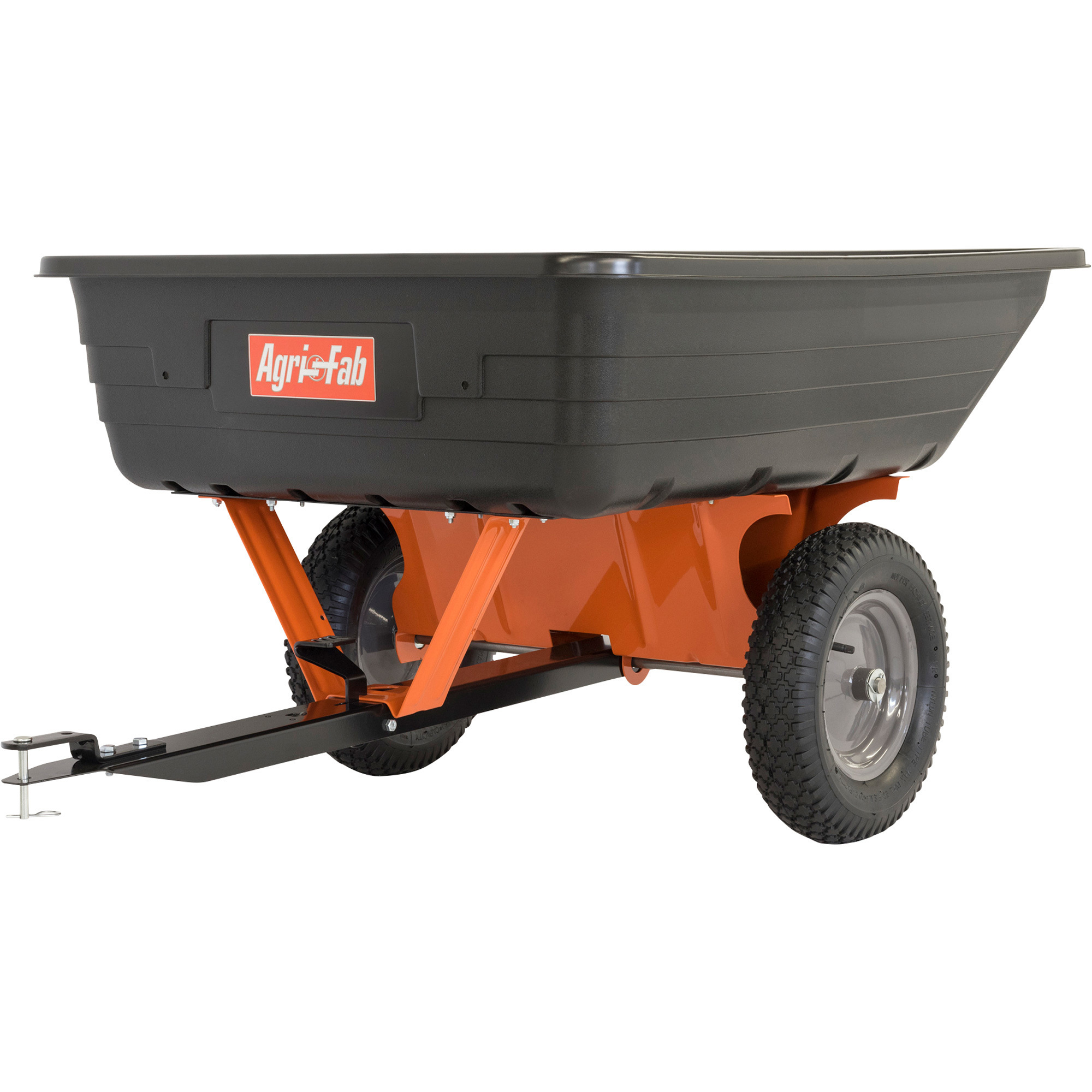 Agri-Fab 10 Cu. Ft. Towable Poly Utility Cart, 600-Lb. Capacity, 60in.L x 33-3/4in.W x 27-1/2in.H. Model# 45-0533